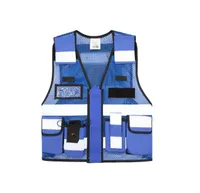Vestă unisex Korntex Mesh Tactical Vest Sparta personalizată, albastru