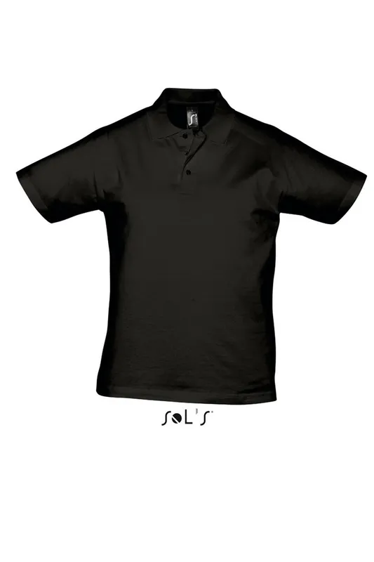 Tricou polo bărbați SOL'S Prescott personalizat, negru