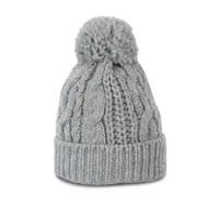 Căciulă K-UP Knitted Beanie personalizată, gri