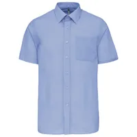 Cămașă bărbați Kariban Ace Short-sleeved personalizată, albastru
