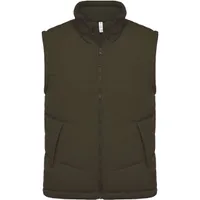 Vestă unisex Kariban Fleece Lined Bodywarmer personalizată, verde