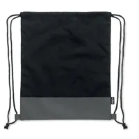 Rucsac cu șnur în 2 tonuri RPET personalizat, vedere lateral