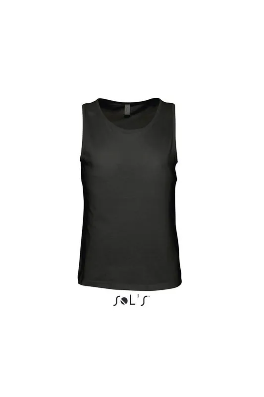 Tricou bărbați SOL'S Justin Tank Top personalizat, negru