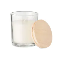 Lumânare cu parfum de vanilie personalizat, vedere lateral