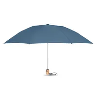 Umbrelă 190T RPET 23 inch personalizată, albastru