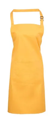 Șorț Premier Colours Collection Bib With Pocket personalizat, galben