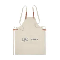 Șorț din bumbac organic 340 g personalizat, vedere zona de personalizare