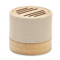 Boxă wireless RPET bambus personalizată, bej