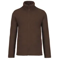 Jachetă unisex Kariban Falco Full Zip Microfleece personalizată, maro