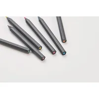 6 creioane de colorat negre personalizat, vedere detaliu