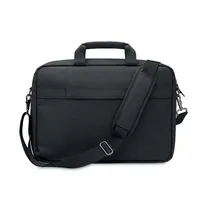 Geantă pentru laptop 600D RPET personalizată, vedere lateral