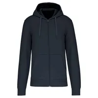 Hanorac bărbați Kariban Eco-friendly With Zip Fastening personalizat, albastru