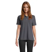 Tricou polo damă Sol's Pacific personalizat, gri șobolan