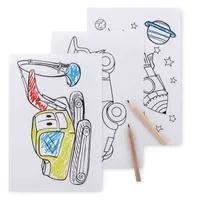 Set pt colorat cu 6 creioane personalizat