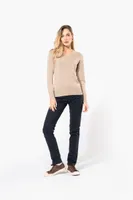 Pantaloni damă Kariban Chino Trousers personalizați, pe model