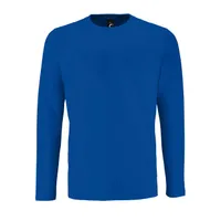 Tricou cu mânecă lungă bărbați SOL'S Imperial Lsl personalizat, albastru