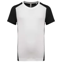 Tricou bărbați Proact Eco-friendly Two-tone Sport personalizat, alb