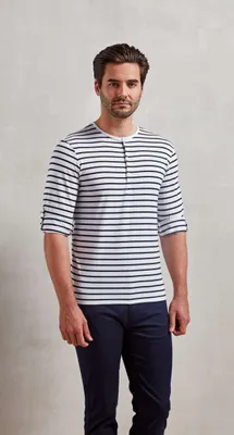 Tricou bărbați Premier Long John Roll Sleeve personalizat