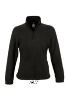 Jachetă polar damă SOL'S North Zipped Fleece personalizată, negru