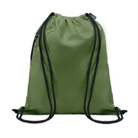 Rucsac cu șnur 300D RPET personalizat, verde militar