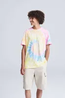Tricou unisex Just Ts Tie-dye T personalizat, pe model