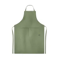 Șorț ajustabil din cânepă personalizat, verde
