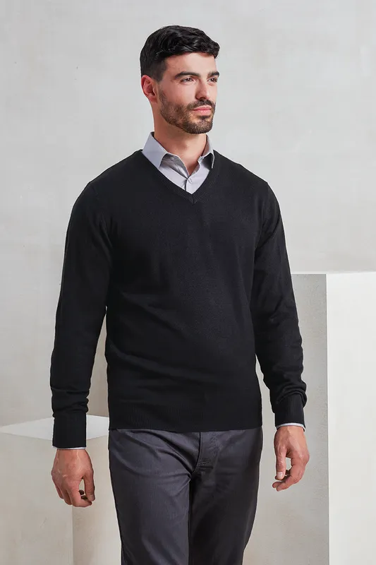 Bluză bărbați Premier Essential Acrylic V-neck Sweater