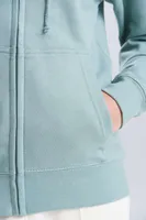 Bluză damă Just Hoods College Zoodie personalizată, pe model