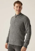 Bluză bărbați Regatta Solomon Zip-neck Knitted Pullover personalizată, pe model