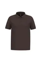 Tricou polo bărbați Kariban Short-sleeved Piqué personalizat, maro