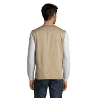 Jachetă unisex Sol's Wild Pocket Reporter personalizată, vedere spate
