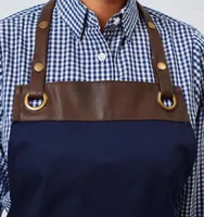 Șorț Premier Espresso Bib personalizat, pe model