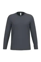 Tricou unisex iDeal Basic IDEAL190 Lsl Tubular personalizat, gri