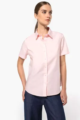 Cămașă damă Kariban Short-sleeved Oxford personalizată