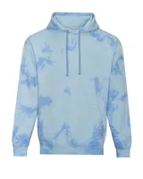Hanorac unisex Just Hoods Tie-dye personalizat, albastru