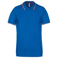 Tricou polo bărbați Kariban Short-sleeved personalizat, albastru