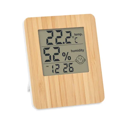 Stație meteo din bambus personalizat