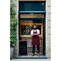 Șorț bumbac organic 240 gr/m² personalizat, în context