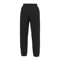 Pantaloni copii Just Hoods Cuffed Jogpants personalizați, negru