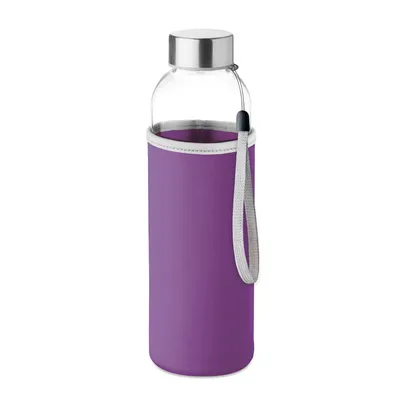 Sticlă de sticlă în husă 500ml personalizată, violet