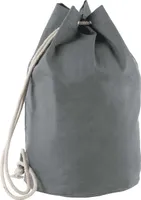 Geantă Kimood Cotton Sailor-style With Drawstring personalizată, gri, în context
