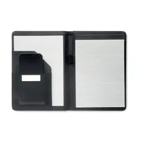 Portofoliu A5 300D RPET personalizat, vedere lateral
