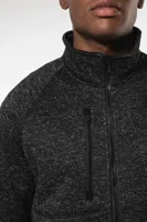 Jachetă bărbați Kariban Full Zip Heather personalizată, pe model