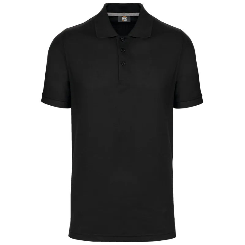 Tricou polo bărbați Designed To Work Short-sleeved personalizat, negru