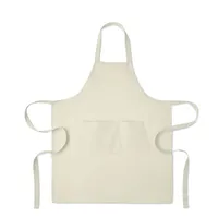 Șorț bumbac organic 240 gr/m² personalizat, alb închis