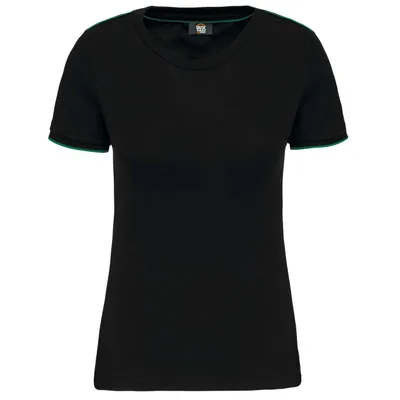Tricou damă Designed To Work Short-sleeved Daytoday personalizat, negru