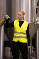 Vestă unisex Korntex Basic Safety Vest For Print Karlsruhe 2 Velcro personalizată, pe model