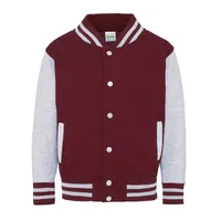 Jachetă copii Just Hoods Varsity personalizată, roșu