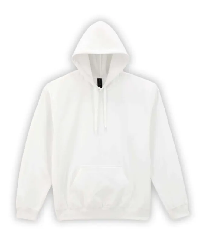 Hanorac unisex Gildan Softstyle™ Midweight Fleece Adult personalizat, alb
