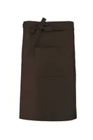 Șorț Kariban Cotton Long personalizat, maro